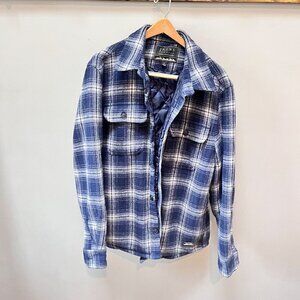 Jachs Quilted Plaid Wool Flannel Shacket- Size‎ M